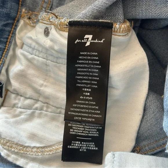 7 For All Mankind Josefina Distressed Jeans - Picture 10 of 11